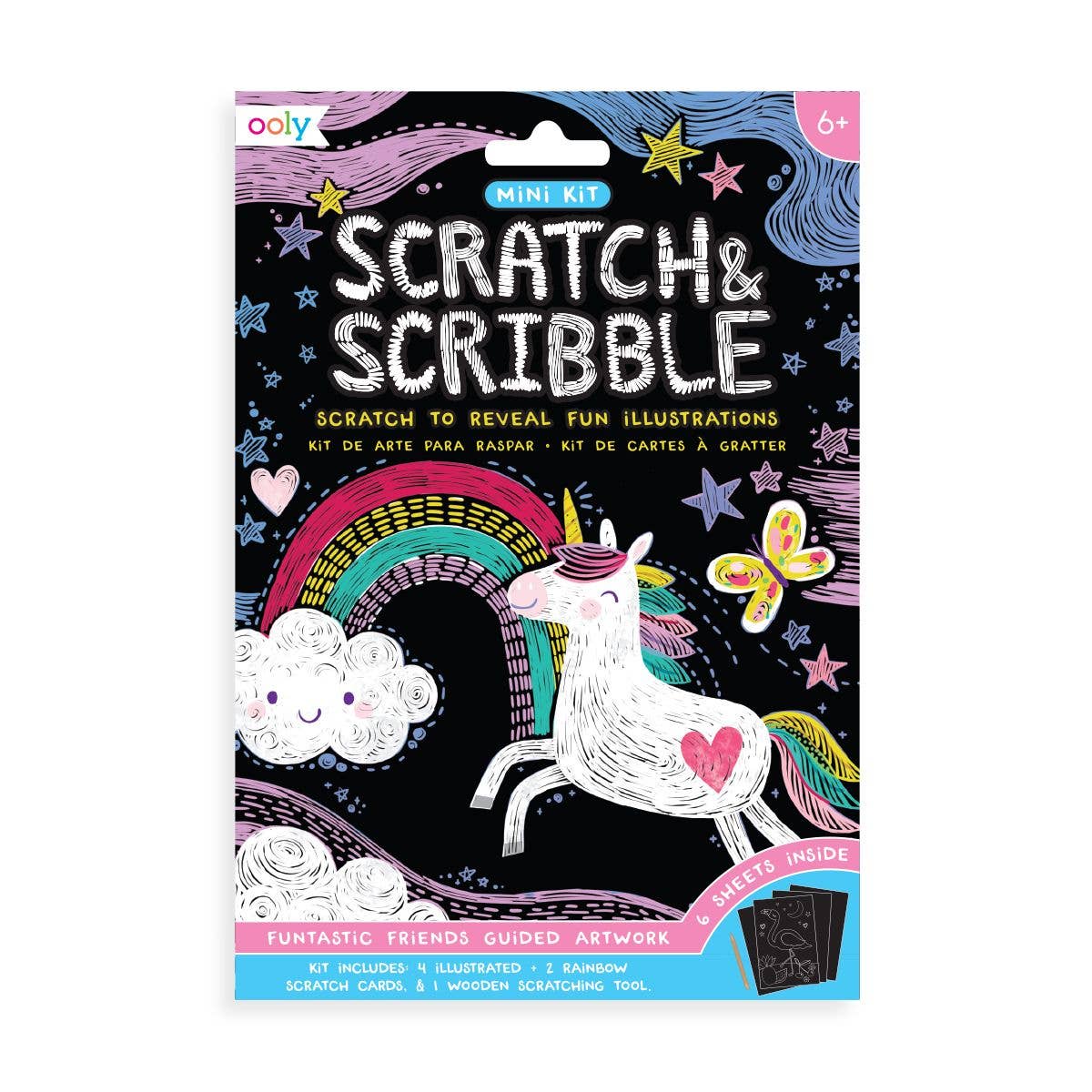 Scratch & Scribble: Mini Kit - Funtastic Friends by OOLY