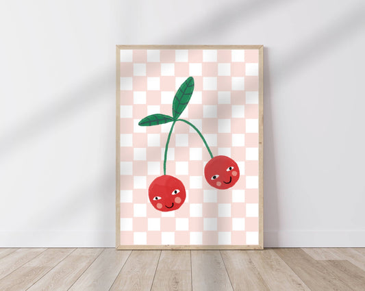 Cherry Smiles Art Print