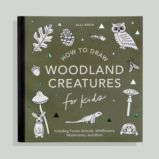 Mushrooms & Woodland Creatures: How to Draw Book For Kids