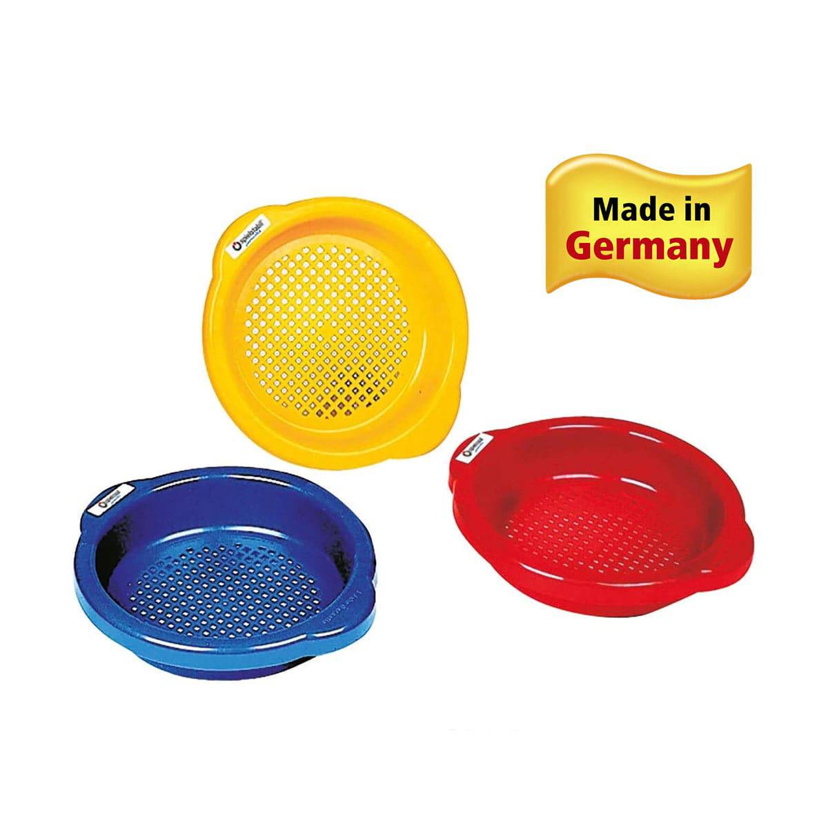 Small Sand Sieve – Durable Sandbox Sifter (Assorted Colors)