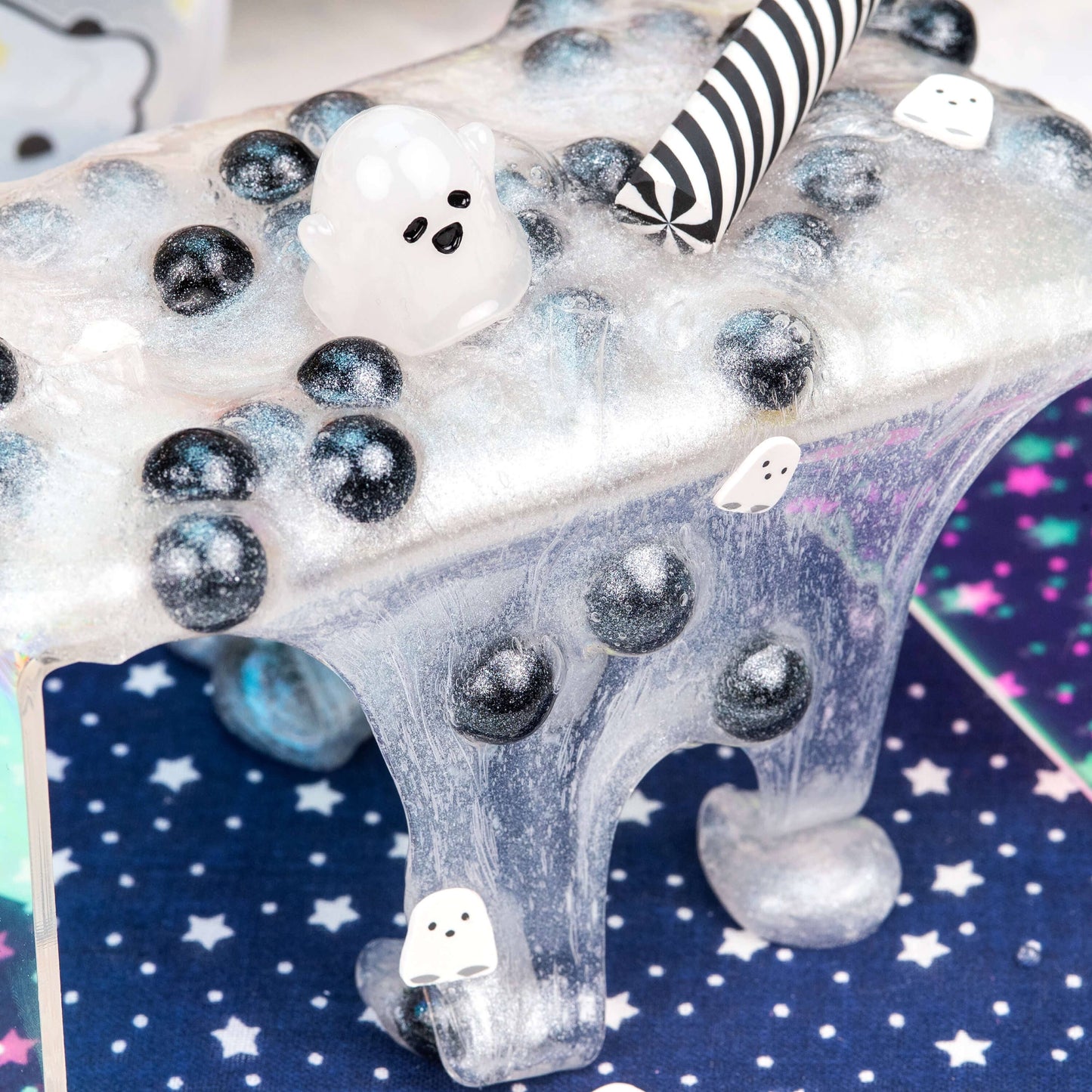 Liquid Ghost Boba Clear Slime by Kawaii Slime Company