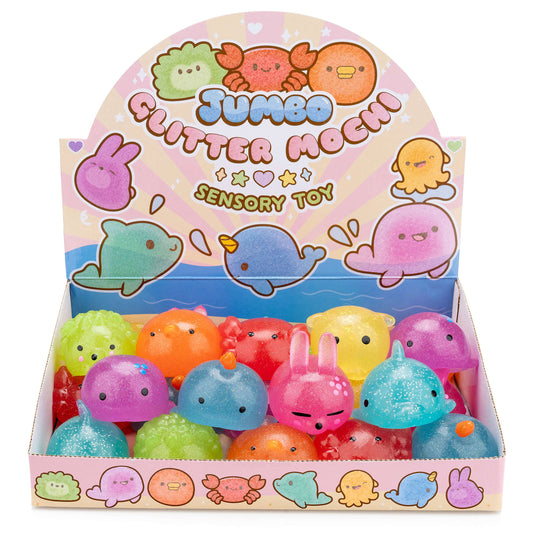 Jumbo Glitter Mochi Squishy (Assorted Styles)