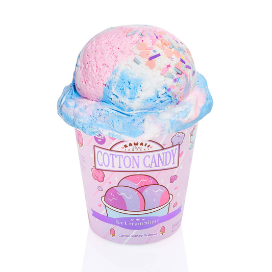 Cotton Candy Scented Ice Cream Pint Slime by Kawaii Slime Company
