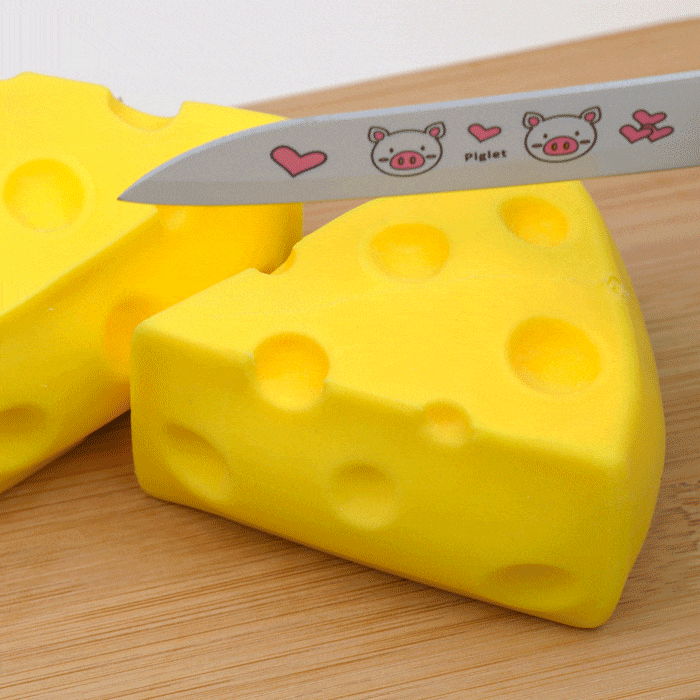 So Cheesy! Cheese Shaped Squishy Stress Toy by Kawaii Slime Company