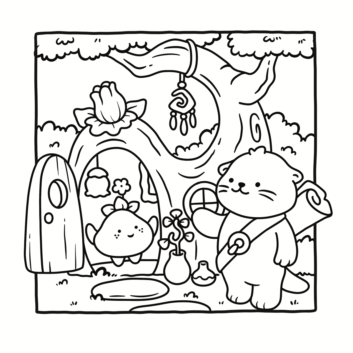 Cozy Witchy Coloring Book