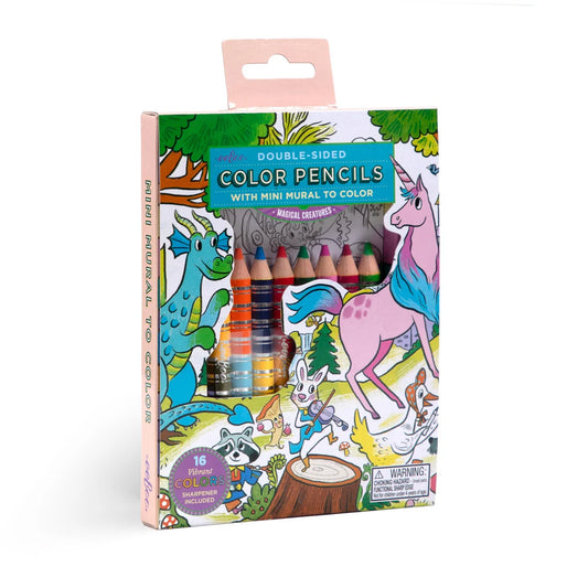 Magical Creature Color Pencil Mini Mural by eeBoo