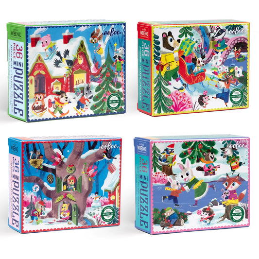 Mini Puzzle Holiday 36-Piece - Assorted