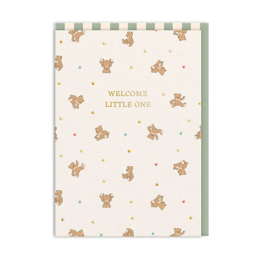 Welcome Little One Bears Greeting Card
