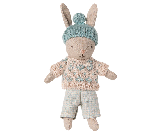 Winter Rabbit, Micro, Sand/Mint by Maileg