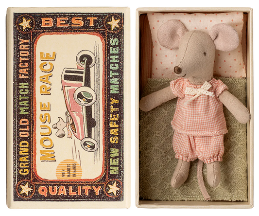 Little Sister Mouse in Matchbox, by Maileg