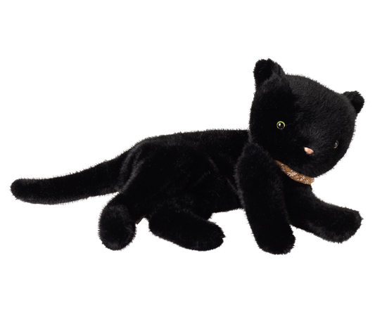 Sleeping Kitten Plush, Black, by Maileg