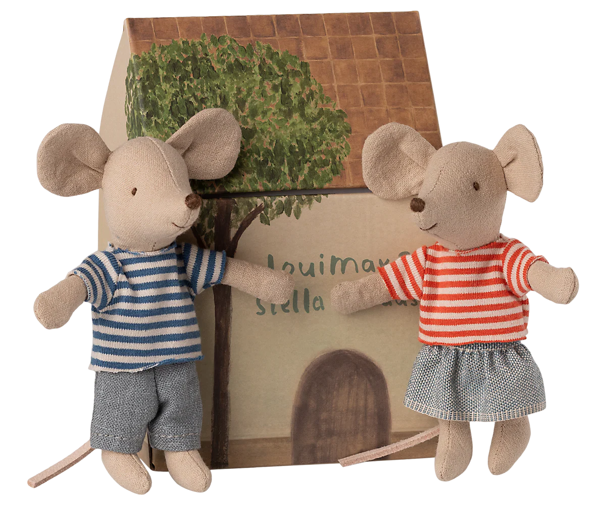 LouiMax & Stella, Little Sister and Brother Mice by Maileg