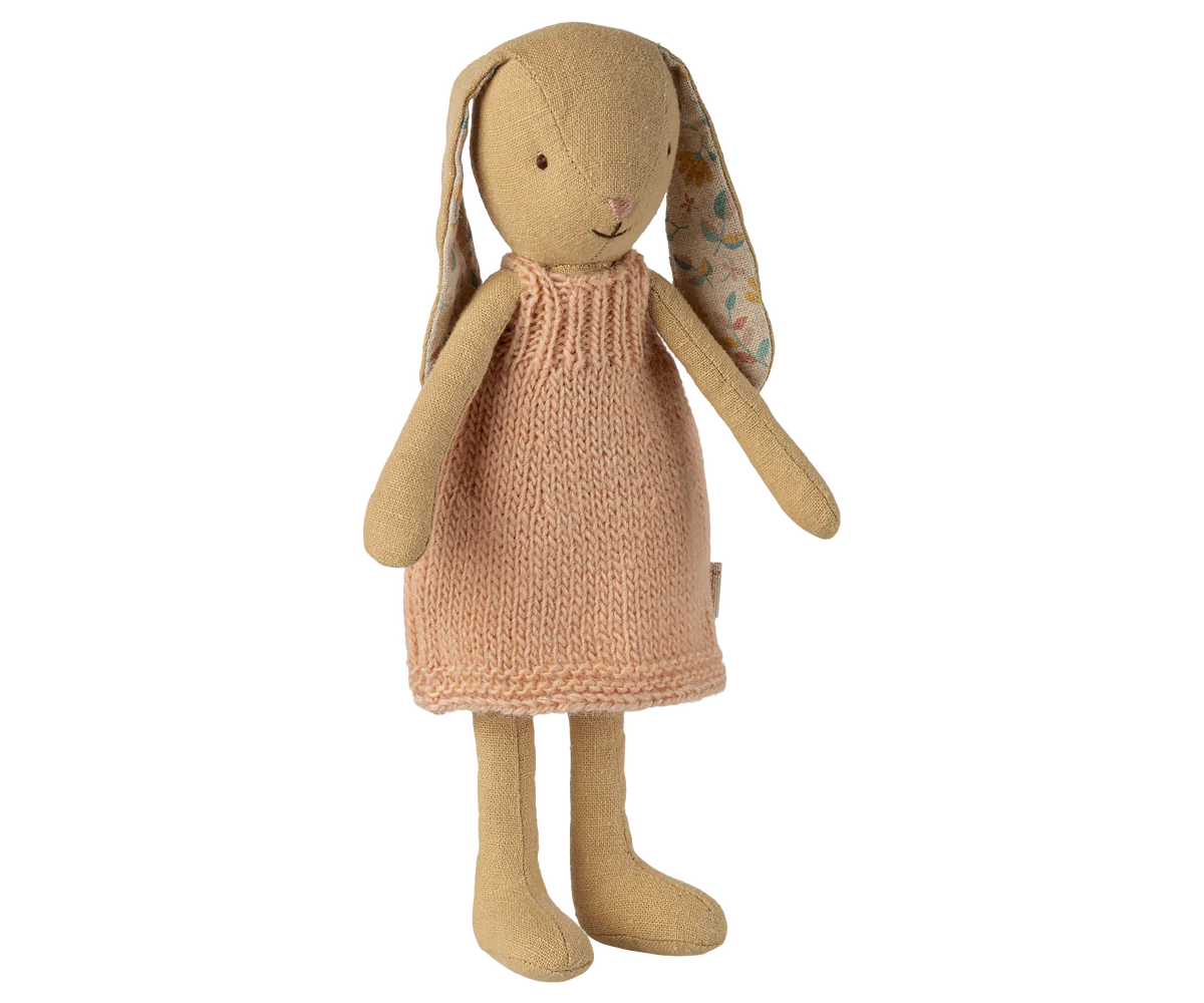 Bunny, Size 1 - Cream yellow - Knitted dress by Maileg