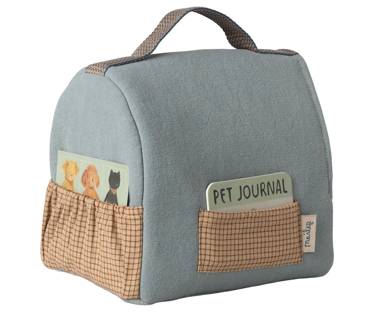 Pet Carrier - Dusty Blue by Maileg
