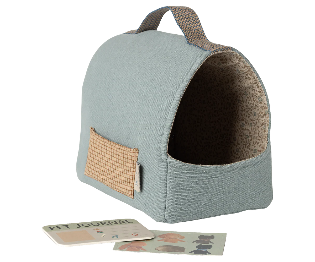 Pet Carrier - Dusty Blue by Maileg