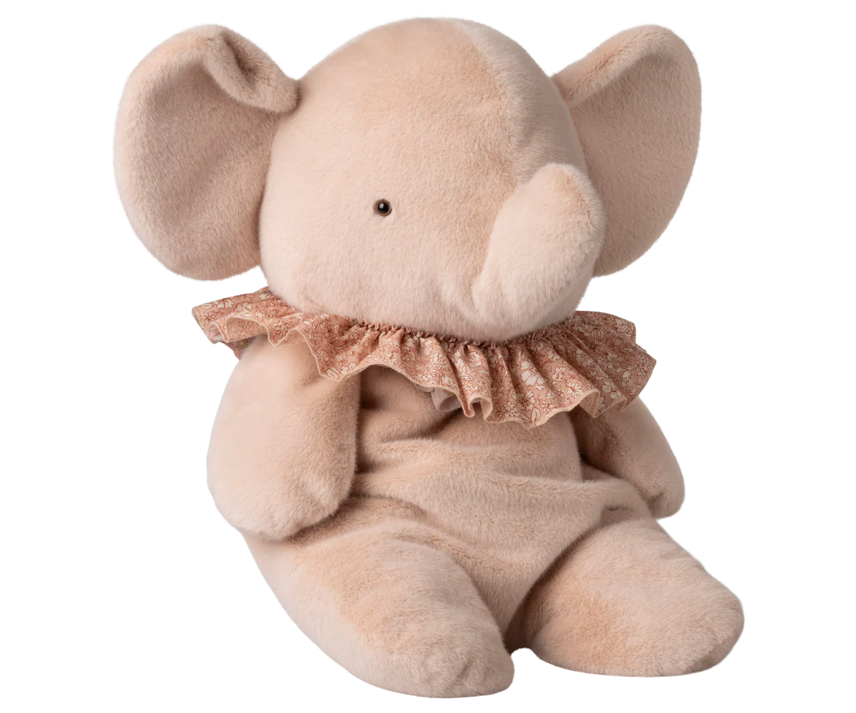 Elephant plush, Big - Powder by Maileg