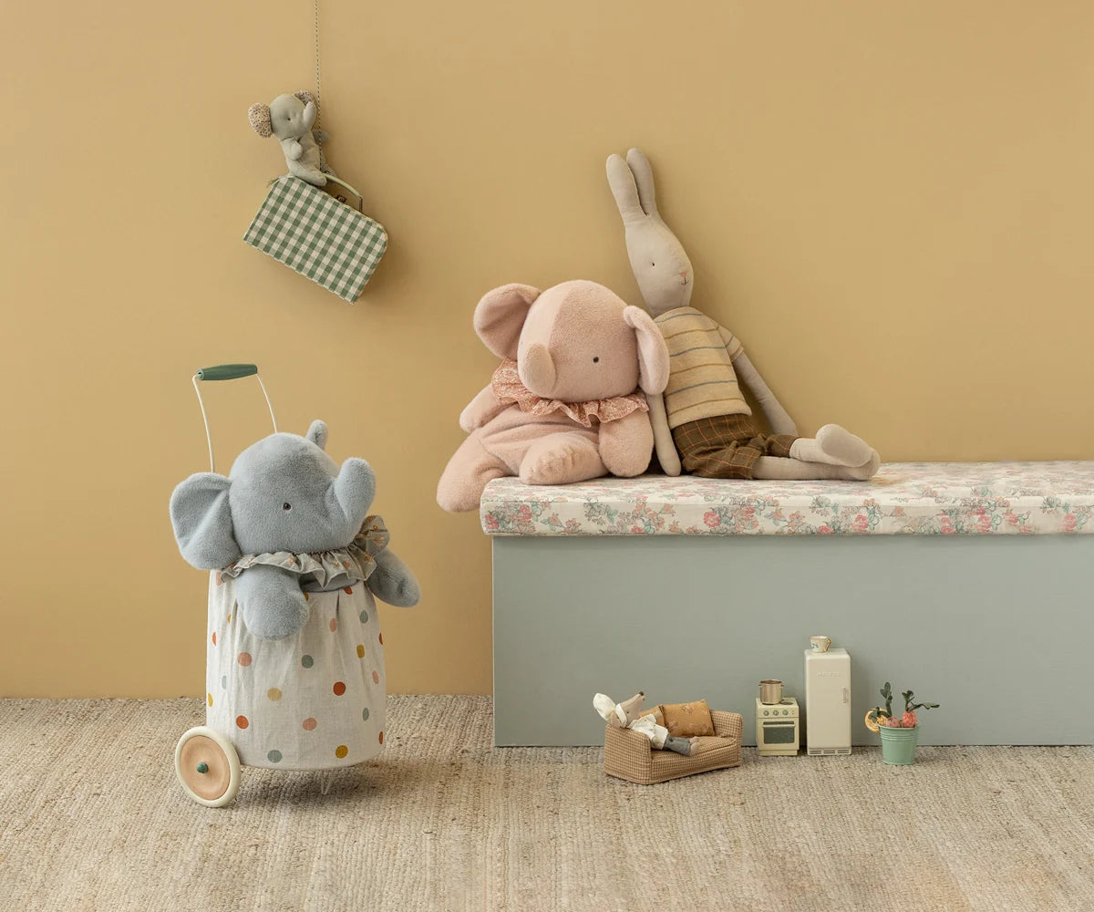 Elephant Plush, Big, Powder