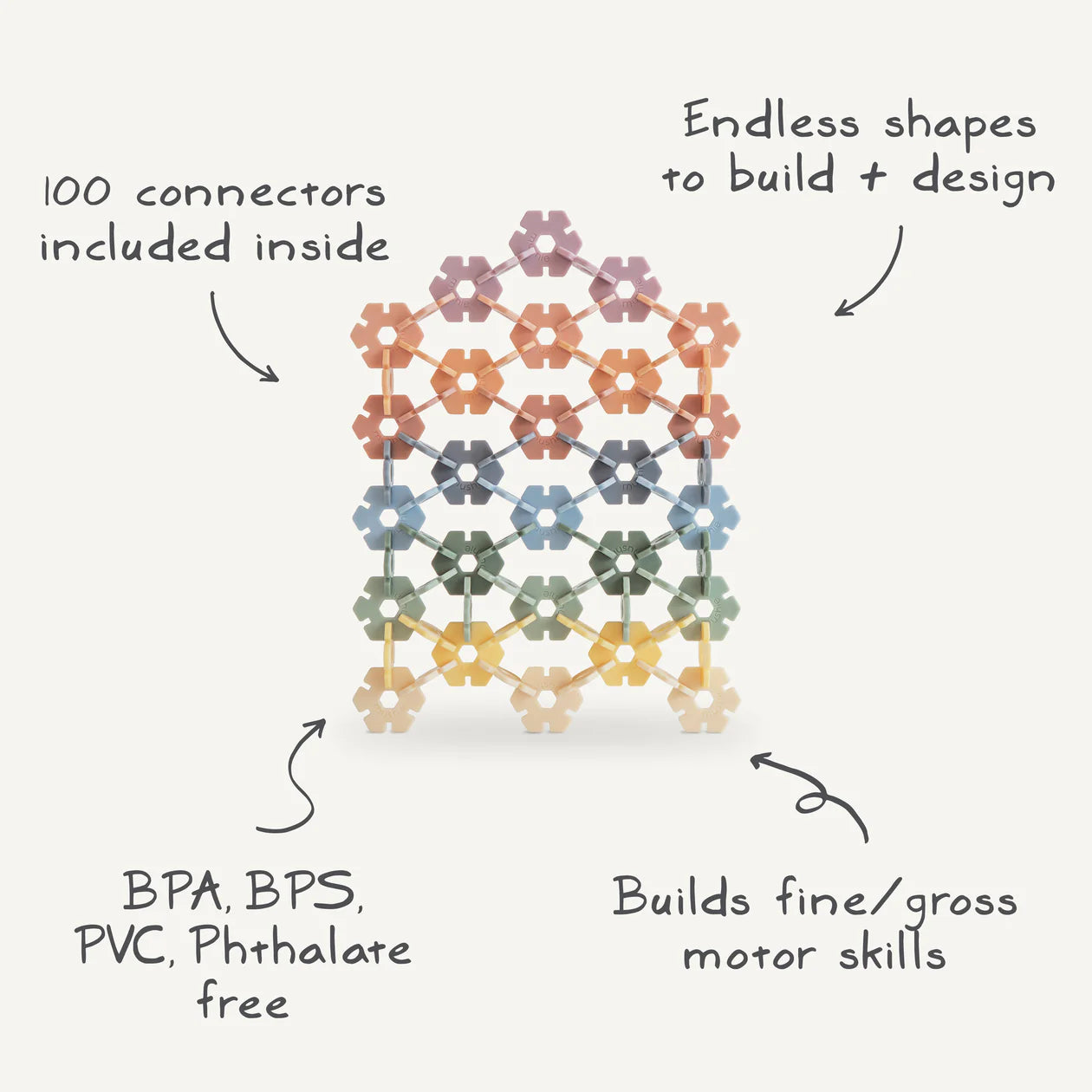Hex Connect Building Toy Set by mushie