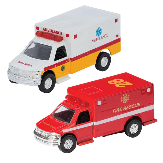 Diecast Rescue Series Ambulance (Assorted Styles)