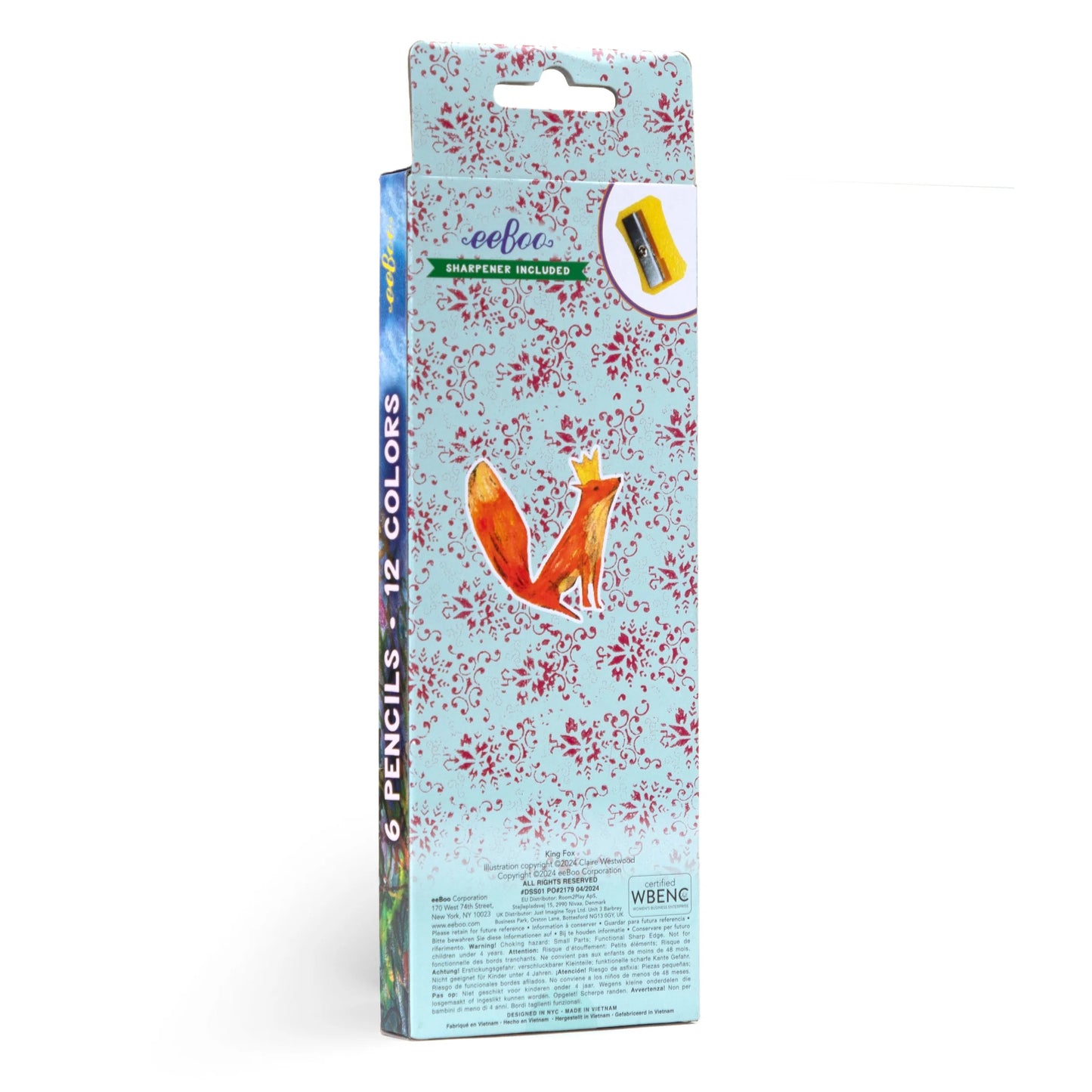 King Fox Jumbo Color Pencils by eeBoo