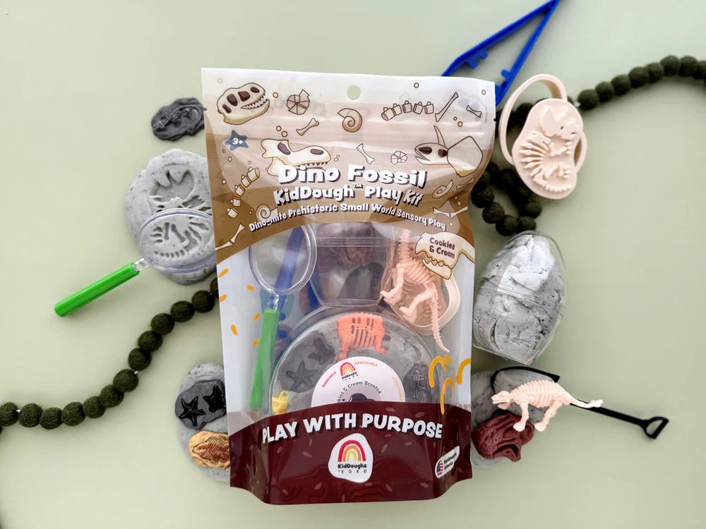 Dinosaur Fossil Dig KidDough Sensory Play Kit