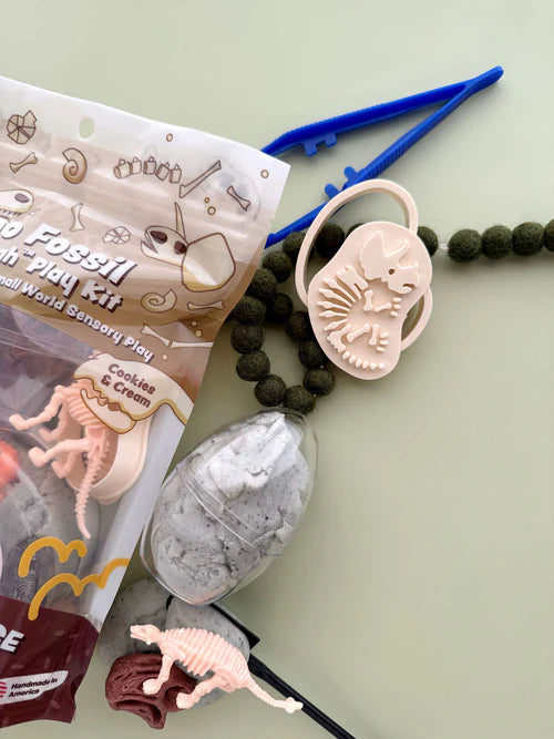 Dinosaur Fossil Dig KidDough Sensory Play Kit