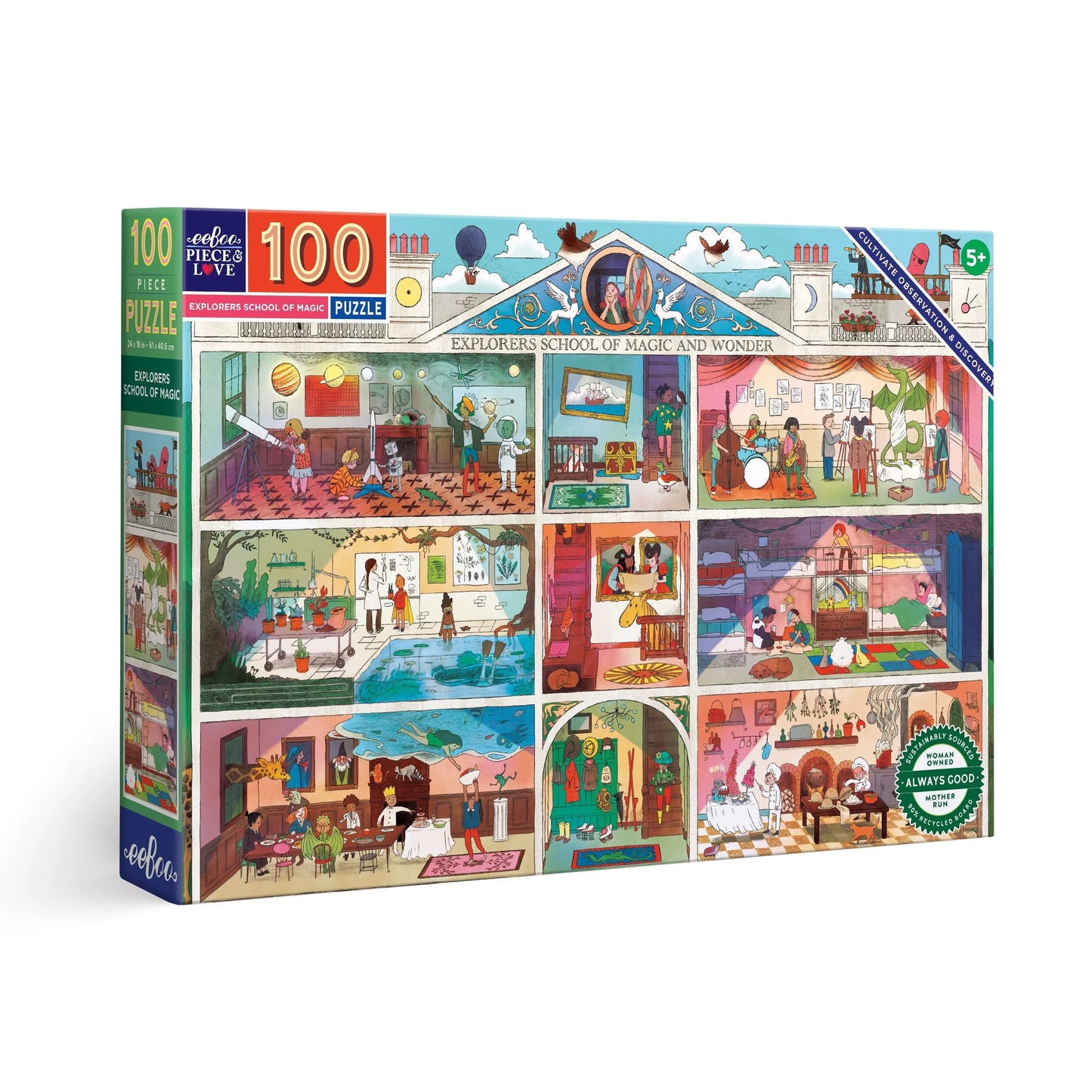 Explorers School of Magic 100 Piece Puzzle by eeBoo
