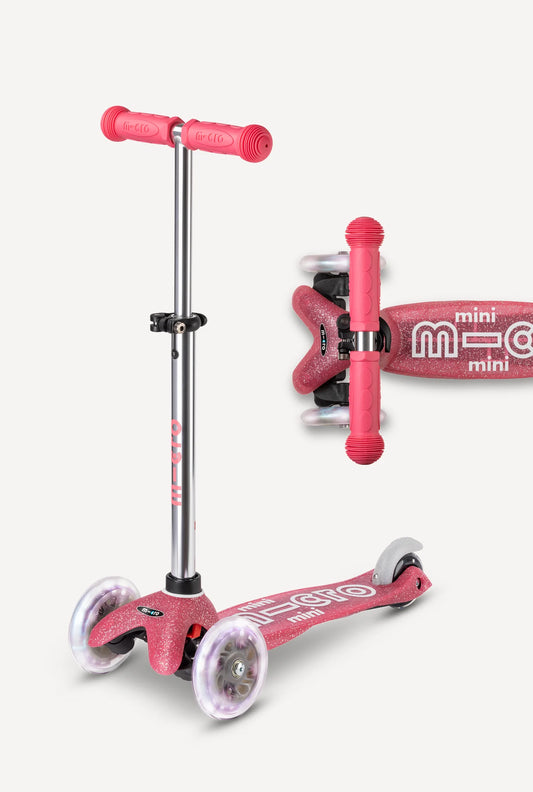 Mini Deluxe LED Galaxy Glitter Kickboard by Micro