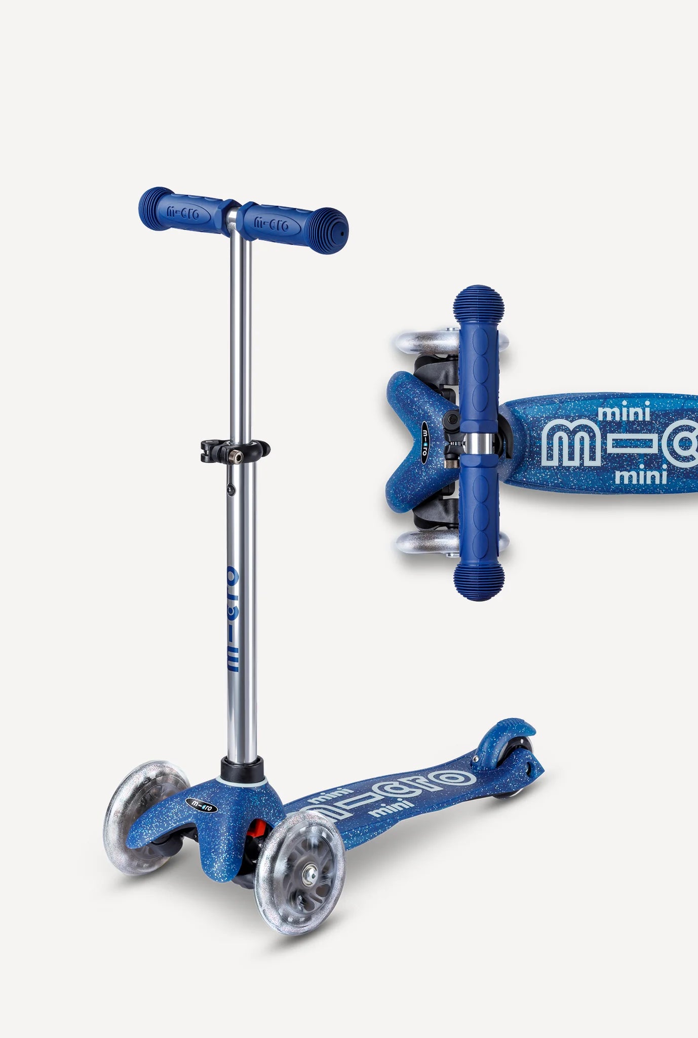 Mini Deluxe LED Galaxy Glitter Kickboard by Micro