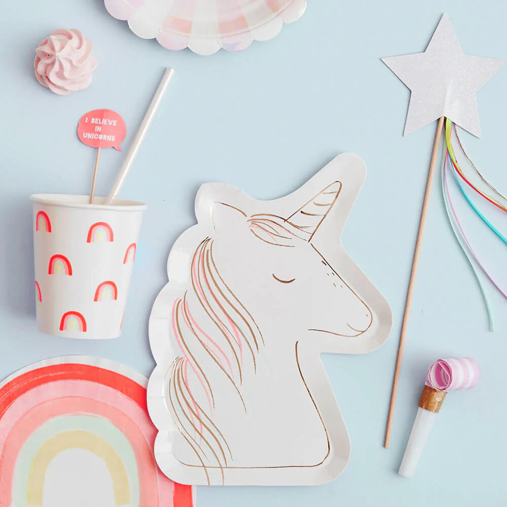 Meri Meri Unicorn Paper Plates