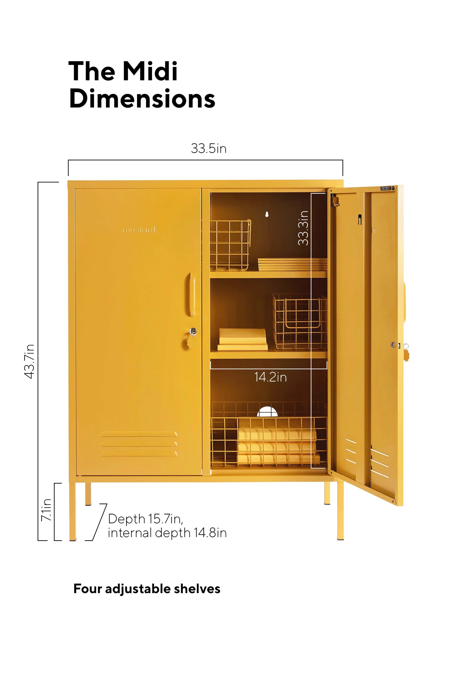 Midi Locker - Mustard Made