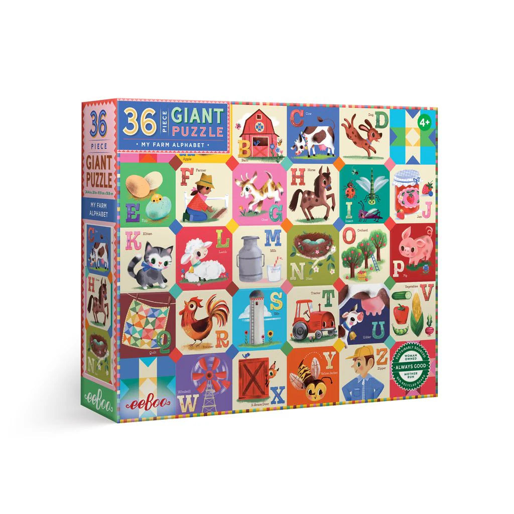 My Farm Alphabet 36 Piece Puzzle by eeBoo