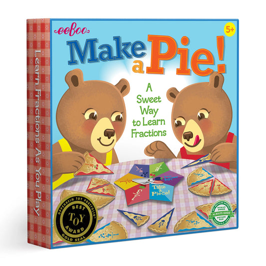 Make a Pie Fraction Game by Eeboo