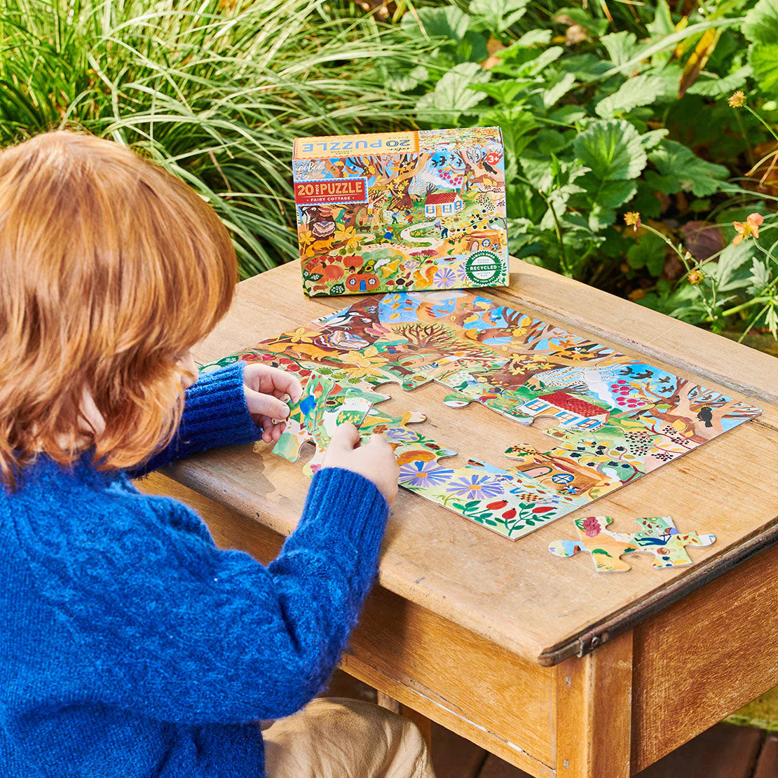 Fairy Cottage 20 Piece Puzzle by Eeboo