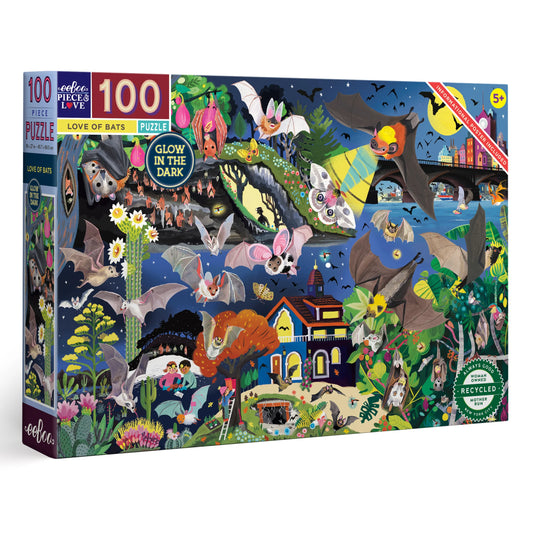 Love of Bats 100 Piece Puzzle by Eeboo