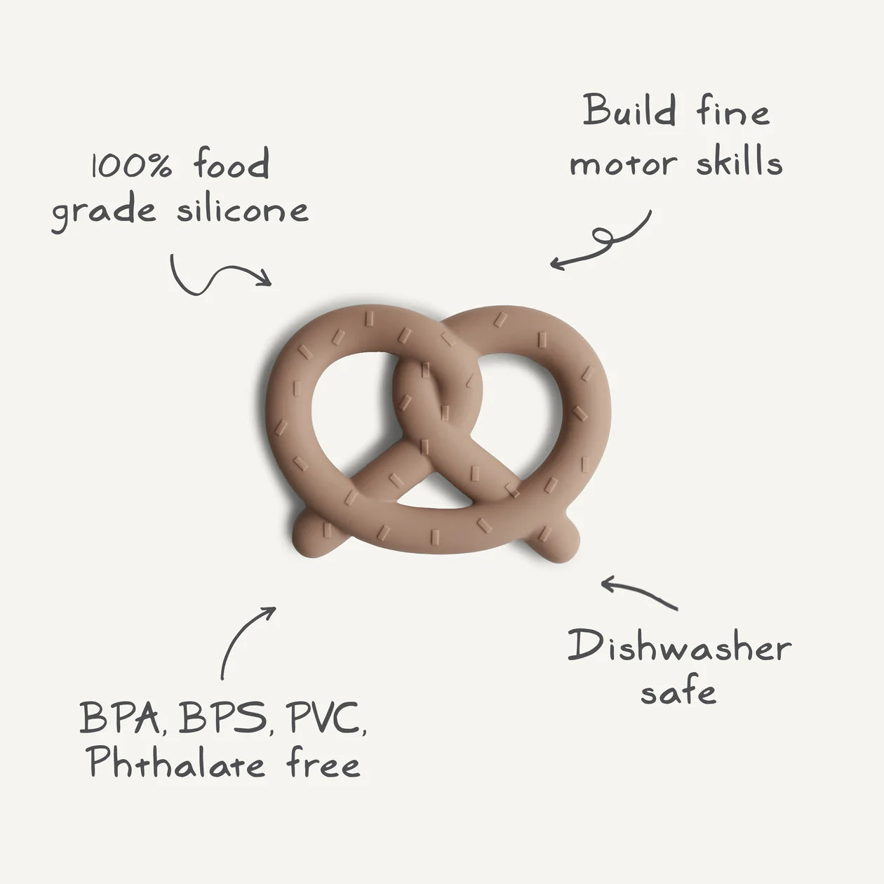 Pretzel Teether by mushie
