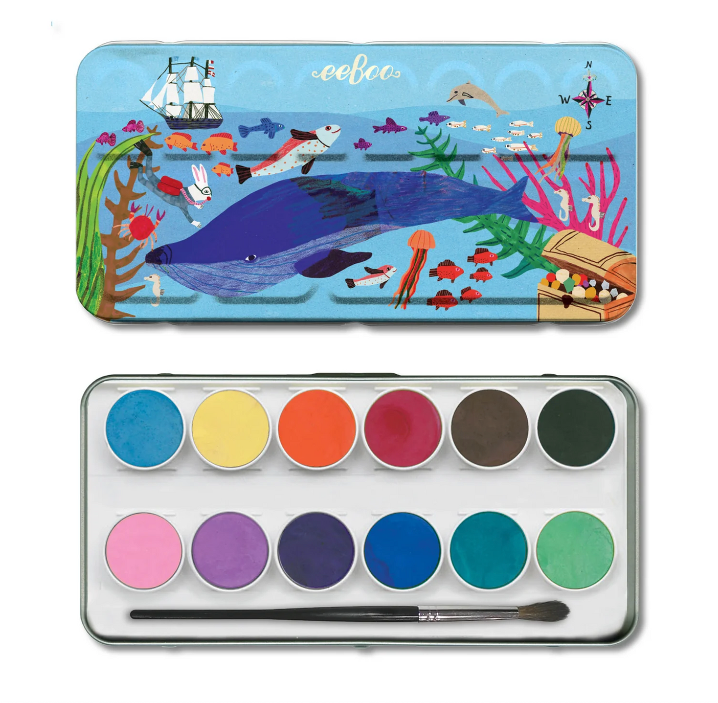 Watercolor Tin by eeBoo - Asst