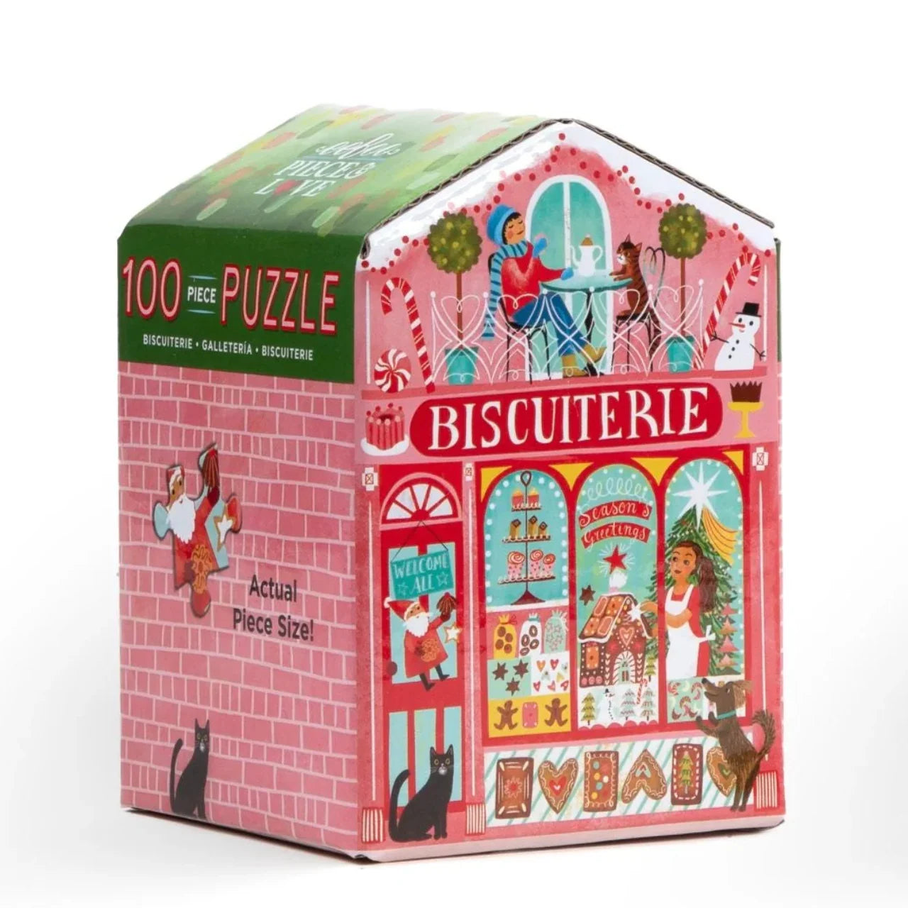 Christmas Market 100 Piece Puzzle (Asst Styles) by eeBoo