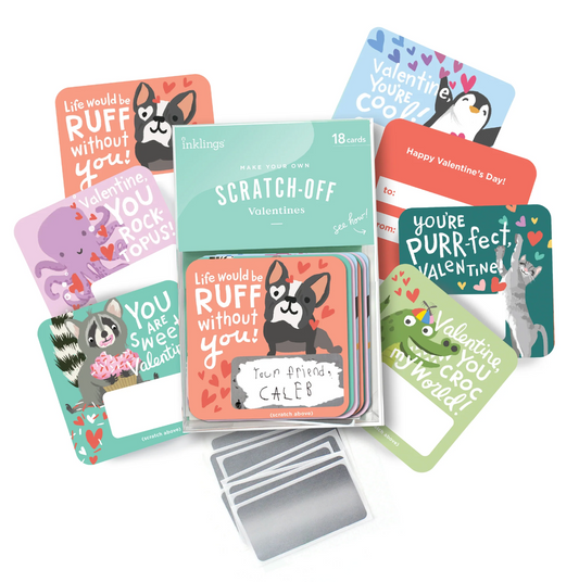 Scratch-off Valentine Cards - Animal Puns