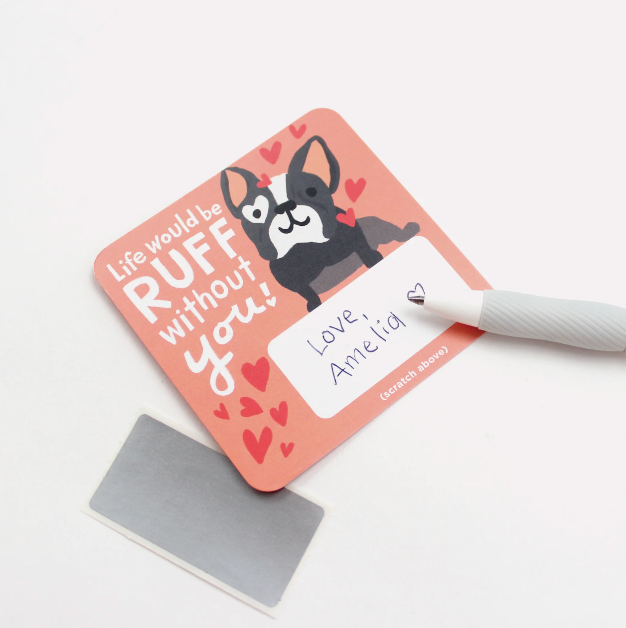 Scratch-off Valentine Cards - Animal Puns