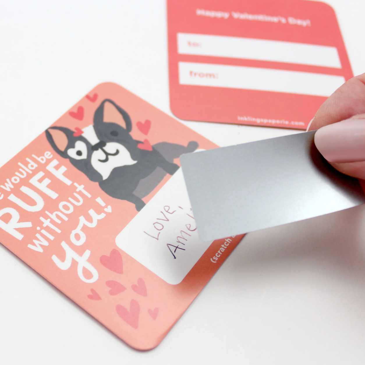 Scratch-off Valentine Cards - Animal Puns