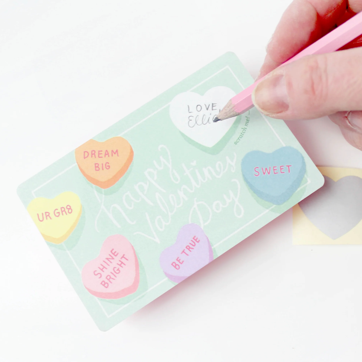 Scratch-off Valentine Cards - Sweethearts
