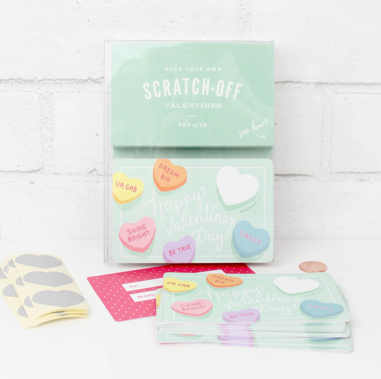 Scratch-off Valentine Cards - Sweethearts