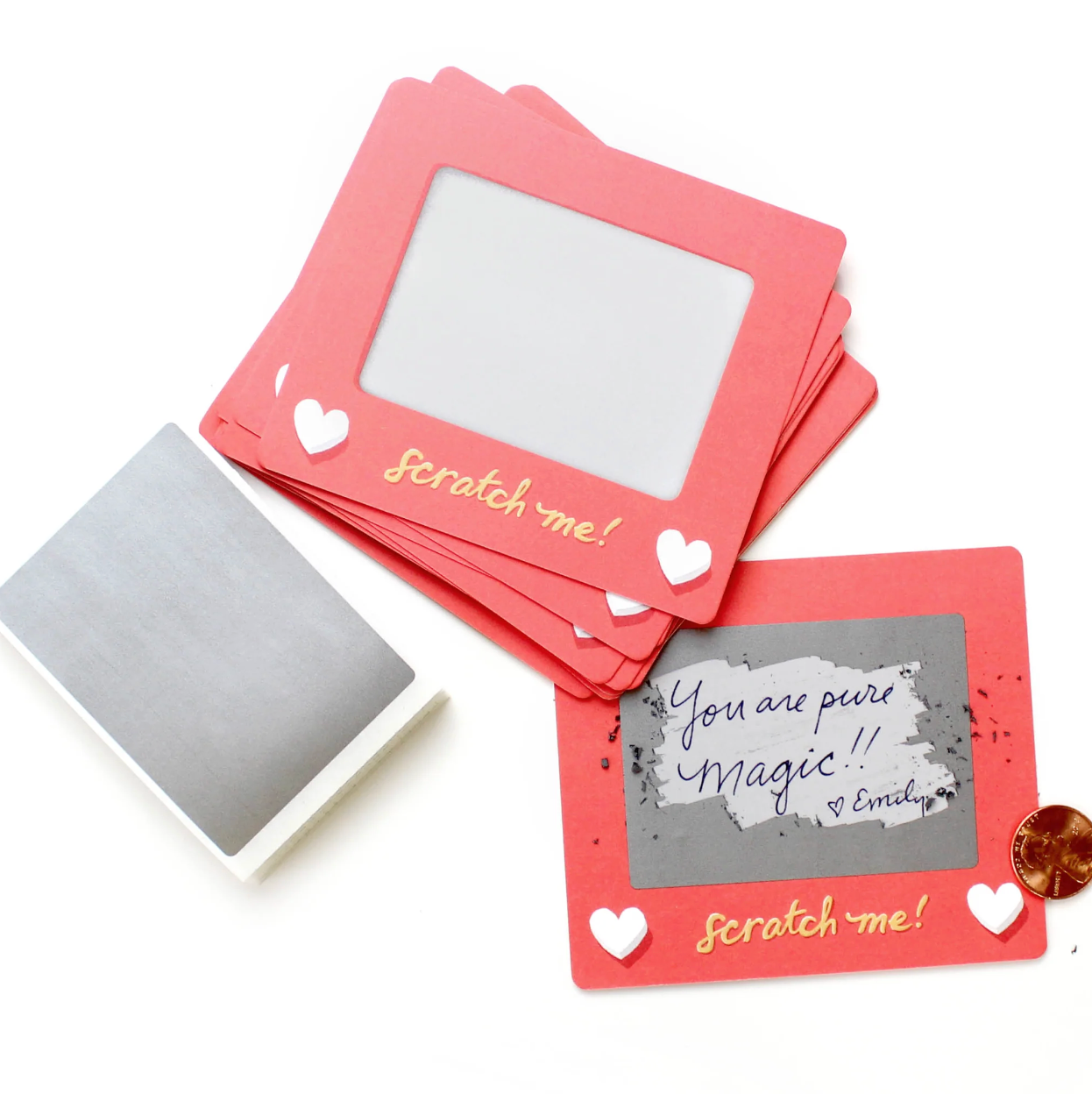 Scratch-off Valentine Cards - Scratch A Sketch