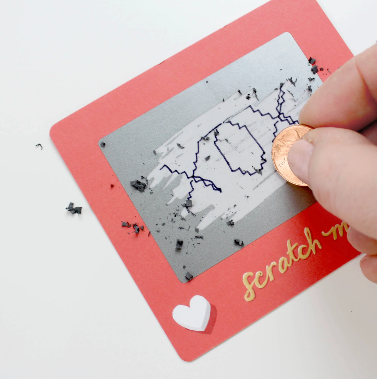 Scratch-off Valentine Cards - Scratch A Sketch