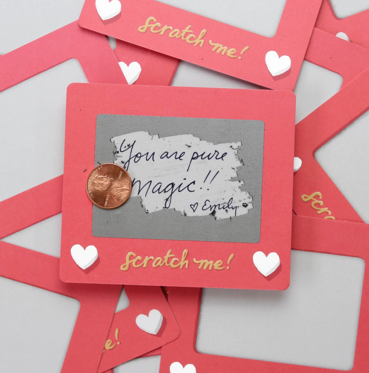 Scratch-off Valentine Cards - Scratch A Sketch