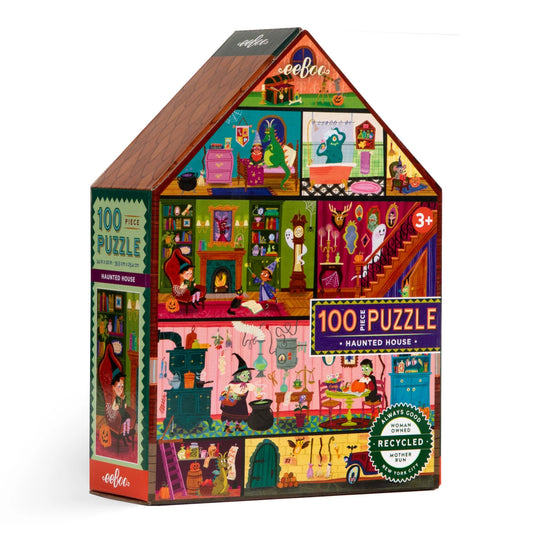 Haunted House 100 Piece Puzzle by Eeboo
