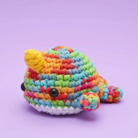 Rainbow Narwhal Beginner Crochet Kit - The Woobles