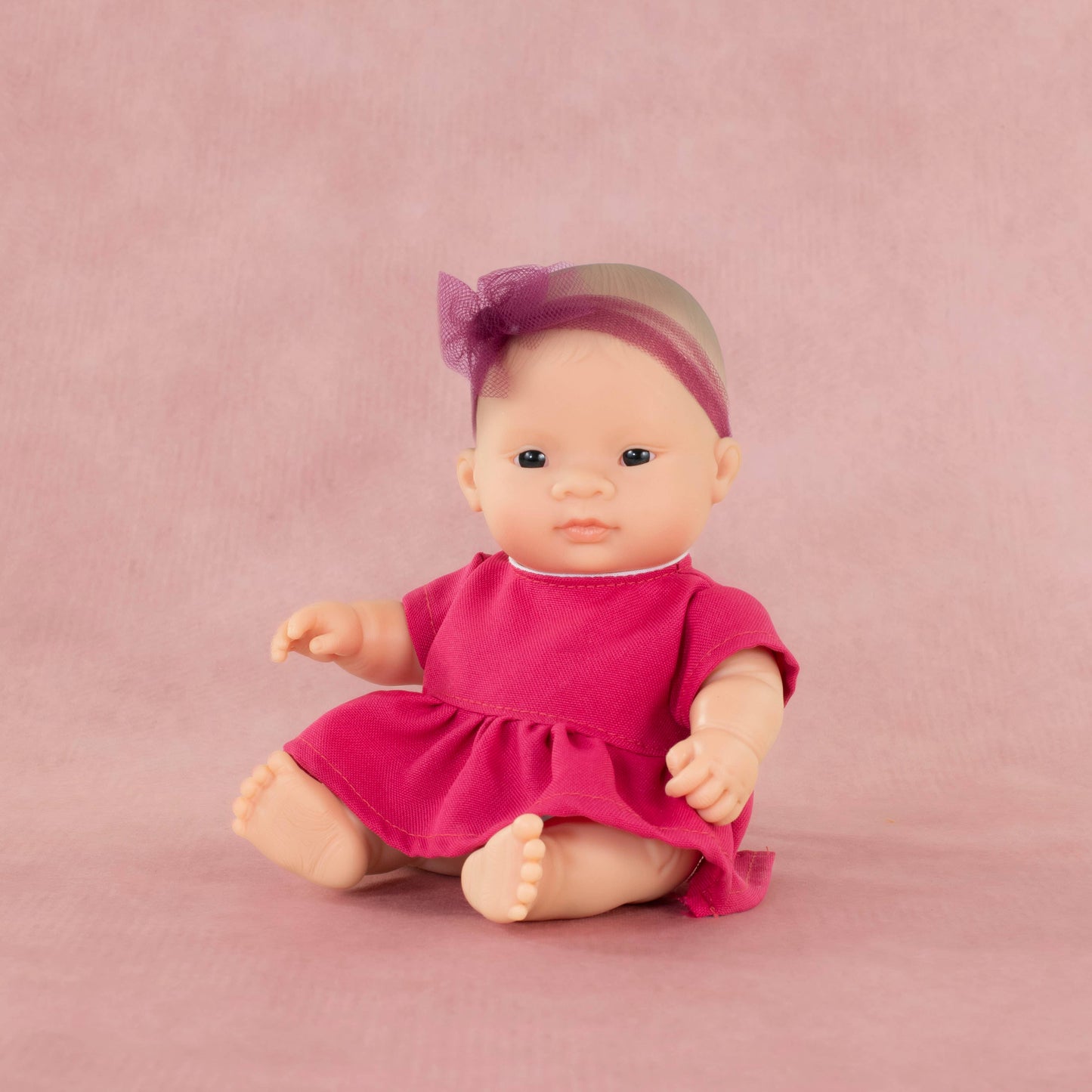 Baby Doll Light Skin Girl 8 1/4'' Doll by Miniland