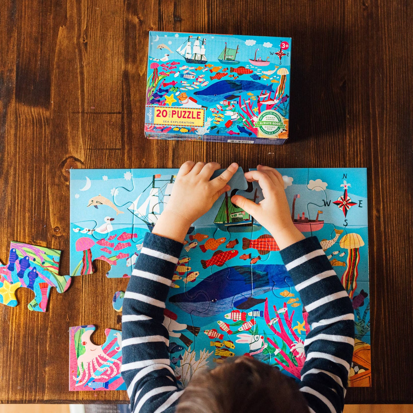 Sea Exploration 20 Piece Puzzle by eeBoo